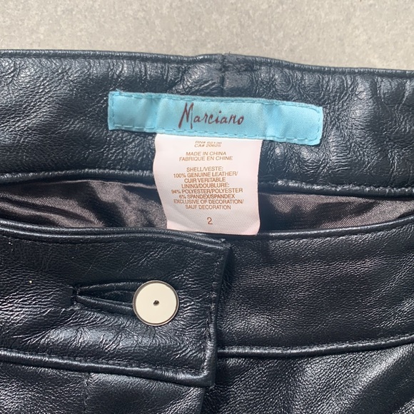 Marciano leather pants size 2 - Picture 2 of 2
